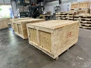 wooden shipping crate