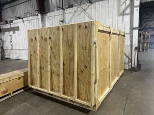 wood shipping crate