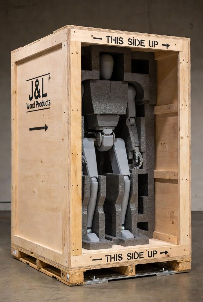 Optimus Humanoid Shipping Crate