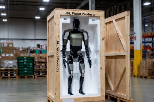Optimus Humanoid Shipping Crate