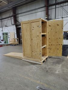 Server Rack Crate for Data Center Deployments